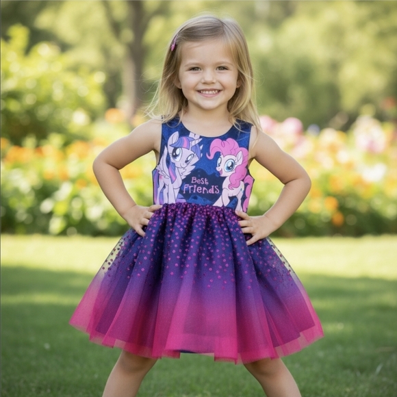 My Little Pony Dress 2–4Y – Sequin Sparkle Ombre Tulle Skirt by H&M | EUC - Picture 9 of 9